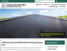 Tablet Screenshot of janssen-arnhem.nl